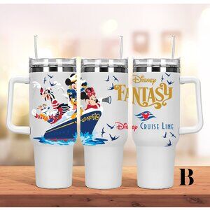 Disney Cruise 40oz Tumbler Cruise Dream.Fantasy.Magic.Wish.Wonder Mickey Fr
